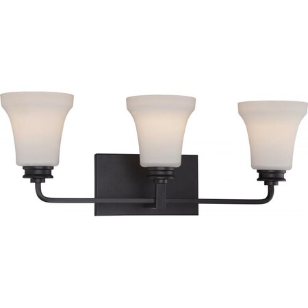 Nuvo Cody - 3 Light Vanity Fixture W/ Satin White Glass - Led Omni Included 62/438